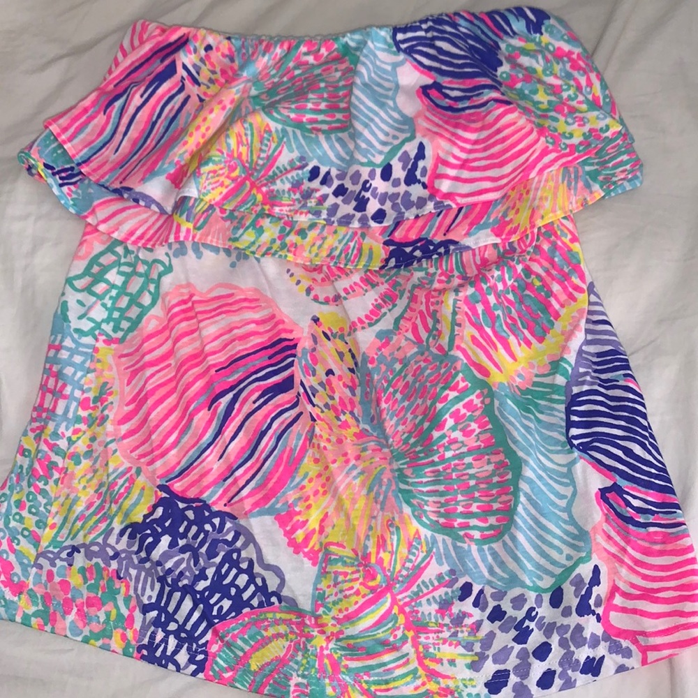 Lilly Pulitzer strapless top